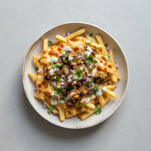 Chips Cheese & Chicken Tikka Starter 