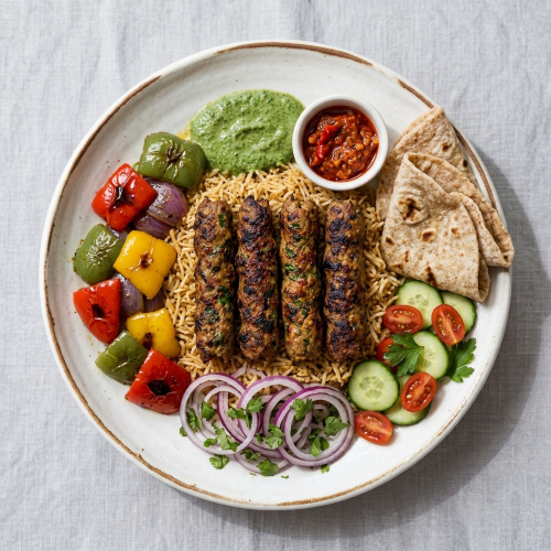 Mince Seekh Tikka Kebab Main Meal 