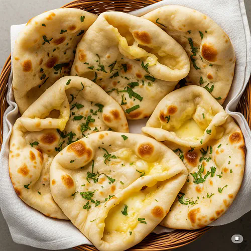 Spicy Chicken Nan With Cheese 