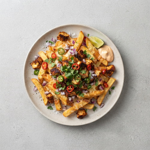 Chips Cheese & Spicy Chicken Starter 
